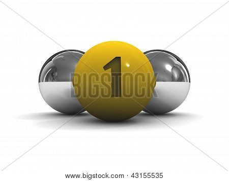 Top altın lideri öndeki ile krom.