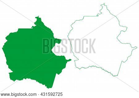 Capixaba Municipality (acre State, Municipalities Of Brazil, Federative Republic Of Brazil) Map Vect
