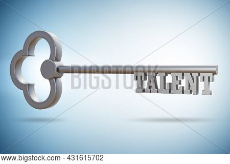 Talen concept with opening key