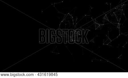 Cyber Network Connection Structure. Technology Connect Big Data. Vector Science Background. Business