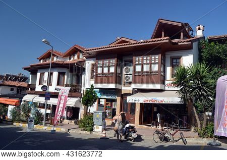 Akyaka - slow city in Turkey.August 1,2021. Mugla,Turkey