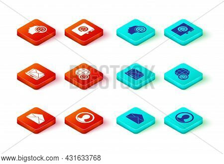 Set Envelope, Create Account Screen, Laptop With Envelope, Earth Globe Mail, Address Book And Mail A