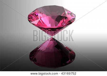 Ruby. Biżuteria Kamienie roung kształt na czarnym tle