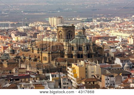 Granada Katedral Luftfoto Spanien