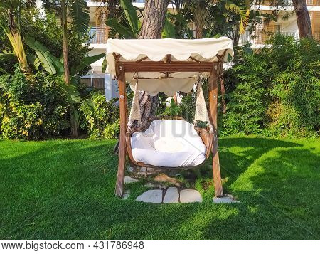 Beldibi, Kemer, Antalya, Turkey - May 11, 2021: The Territory Of The Rixos Beldibi Hotel