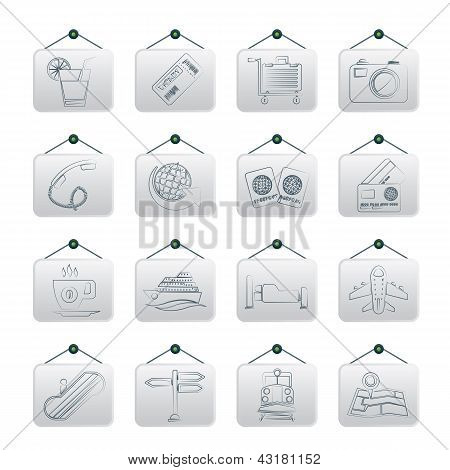 Reisen und Ferien-Symbole