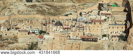 Mar Saba Greek Orthodox Monastery In Israel.