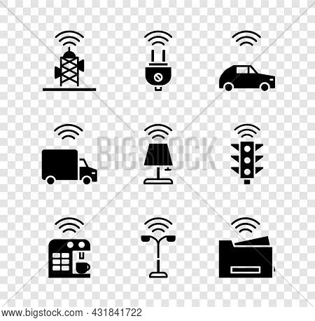 Set Wireless Antenna, Smart Electric Plug, Car System With Wireless, Coffee Machine, Street Light, P