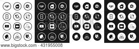 Set Online Working, Video Chat Conference, Web Camera, Project Team Base, Off Home, Freelancer And I
