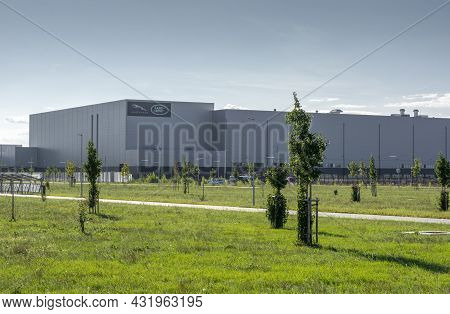 Nitra, Slovakia - September , 2, 2021 : Jaguar Land Rover Manufacturing Plant In Nitra, Slovakia.