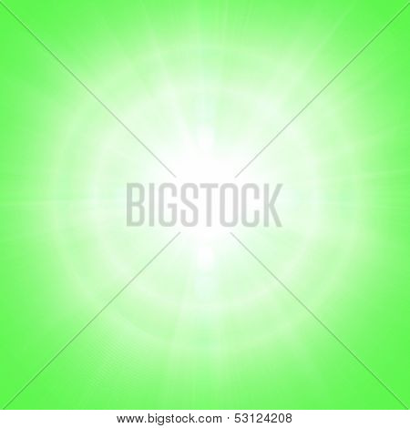 Green Sunny Background