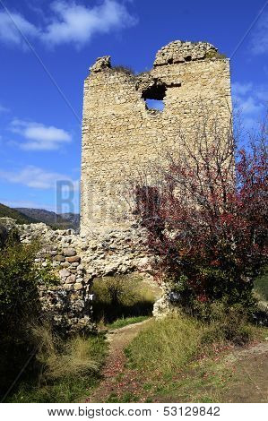 Image Of Coltesti Fortress Tower, Built In The 13Th Century In Transylvania