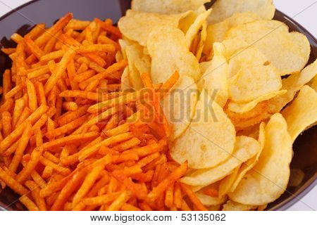 Potato Chips In Bowl