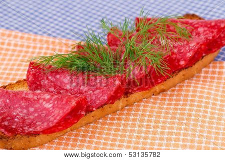 Sandwich With Salami