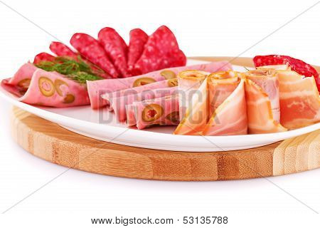 Salami, Mortadella And Bacon