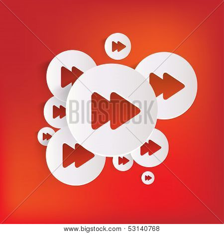 Forward or skip web icon