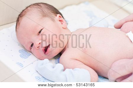 Newborn Baby In Maternity Hospital