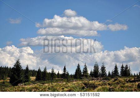 Alpine landscape in Transylvania