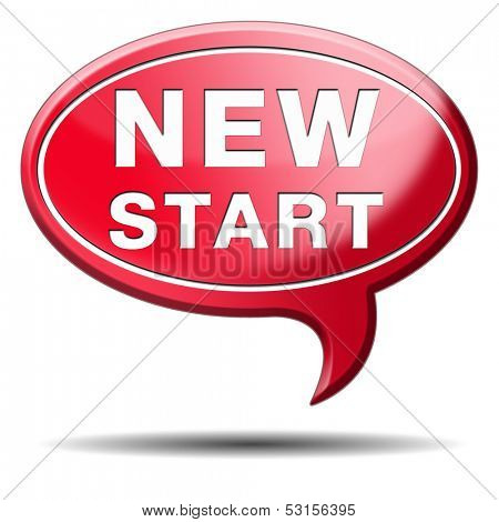 new start or chance back to the beginning and do it again button icon or sign