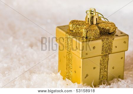 Golden chtistmas decoration