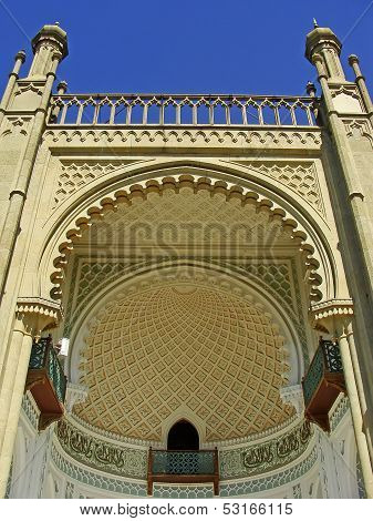 Close Up Of Southern Facade Of Vorontsov Palace, Alupka, Crimea