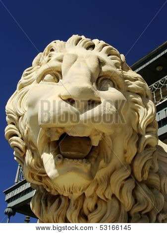Sculptire Of Medici Lion, Southern Facade Of Vorontsov Palace, Alupka, Crimea