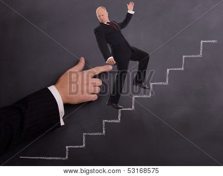Businessman Push