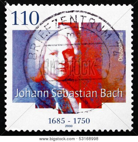 Postage Stamp Germany 2000 Johann Sebastian Bach, Composer