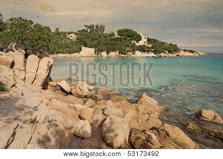 Vintage Rocks In Capriccioli Beach