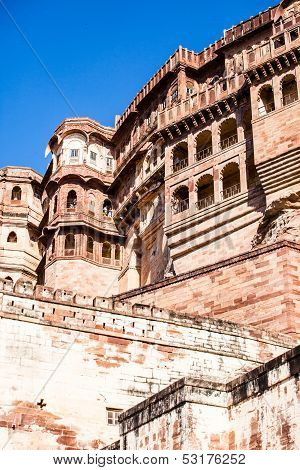Mehrangarh Fort In Jodhpur, Rjasthan, India