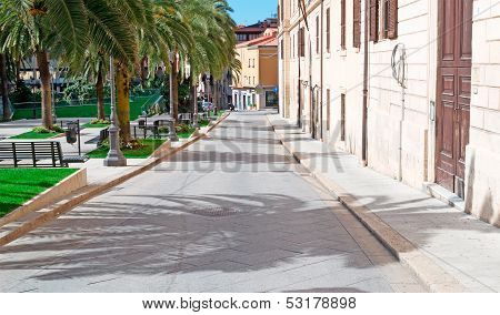 Desert Street In Sassari