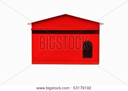 Front Red Mail Box
