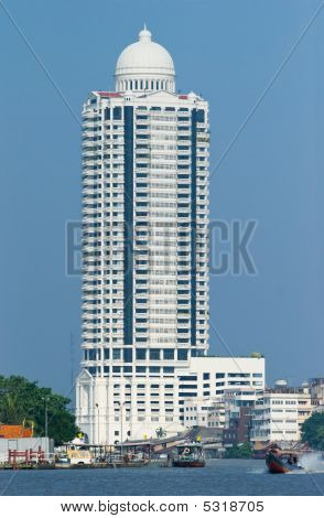 Architettura di Bangkok dal fiume