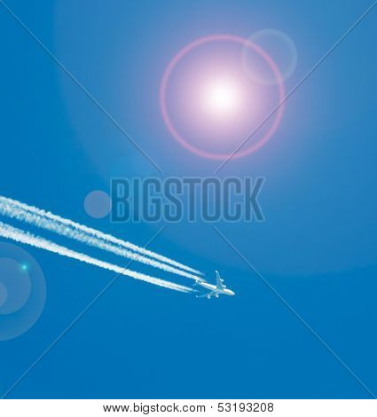 Trails And Sun