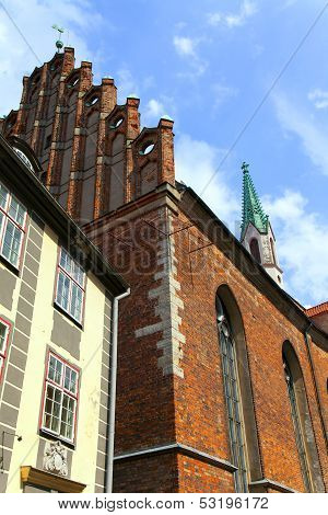 Riga , Latvia. Typical architectural details