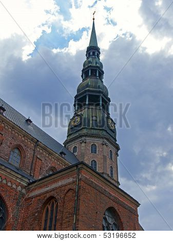 Latvia , Riga. The traditional view of the city