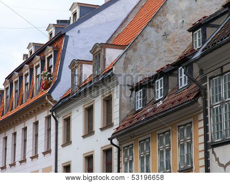 Riga , Latvia. Typical architectural details