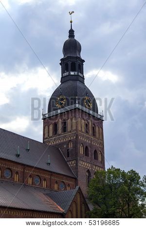 Riga , Latvia. Architectural details of Duomo