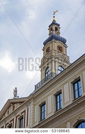 Riga , Latvia. Typical architectural details