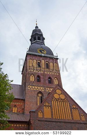Riga , Latvia. Architectural details of Duomo