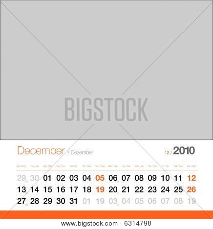 Calenda decembe 2010