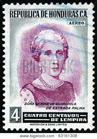 Postage Stamp Honduras 1956 Genoveva Guardiola De Estrada Palma