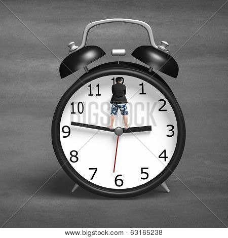 Standing On Alarm Clock Hands