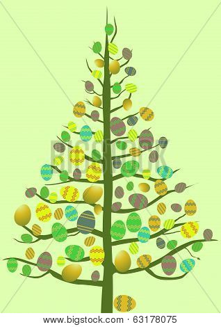 80-easter Egg Tree