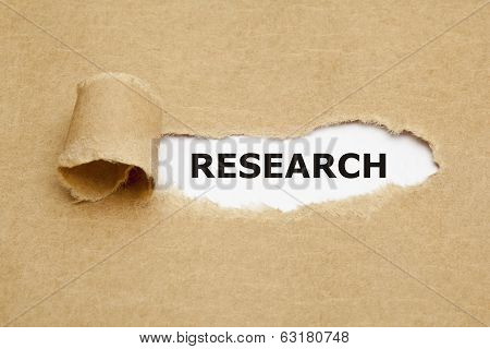 Research Torn Paper Concept