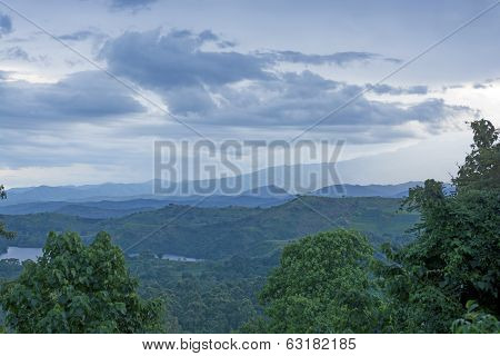 Storm Clouds Over The Mountains