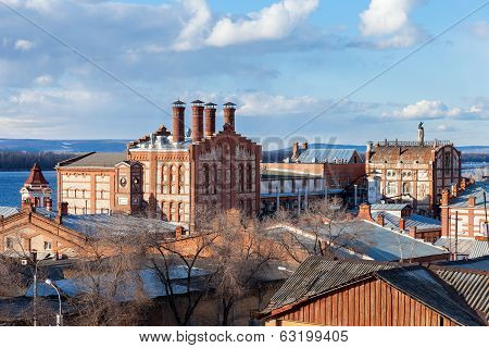 View On Zhiguli Brewery In Samara, Russia. Was Founded In 1881