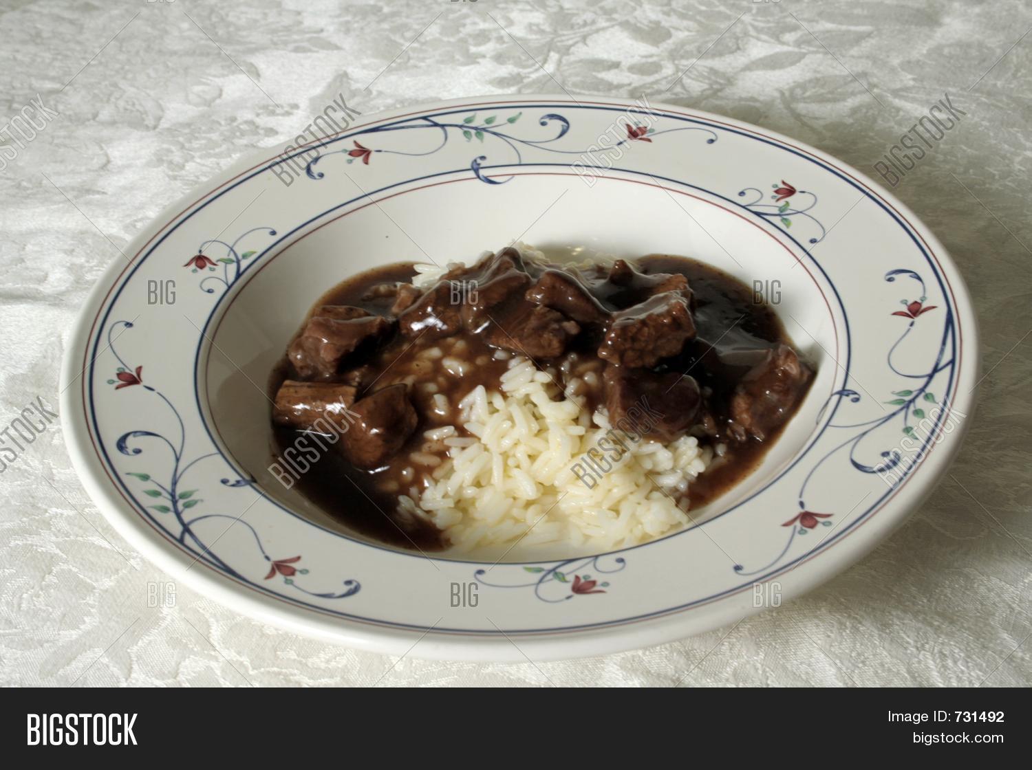 Beef Stew Over Rice Image & Photo (Free Trial) Bigstock