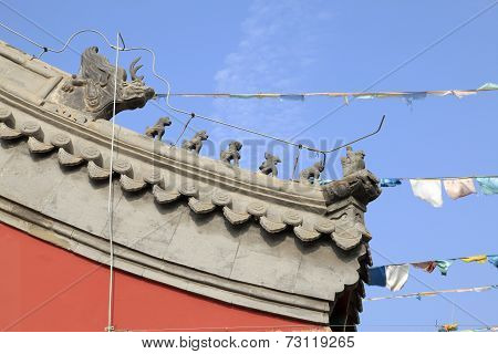 Chinese temples eaves