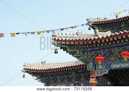 Chinese temples eaves